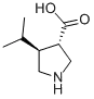 Molecular Structure of 1049980-59-7 ((3S,4S)-4-Isopropylpyrrolidine-3-carboxylic acid)